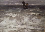 Hendrik Willem Mesdag In Danger painting